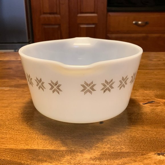 Vintage Pyrex Town and Country (Brown on White) - #473 - 1 Qt. Casserole Dish - Picture 4 of 9